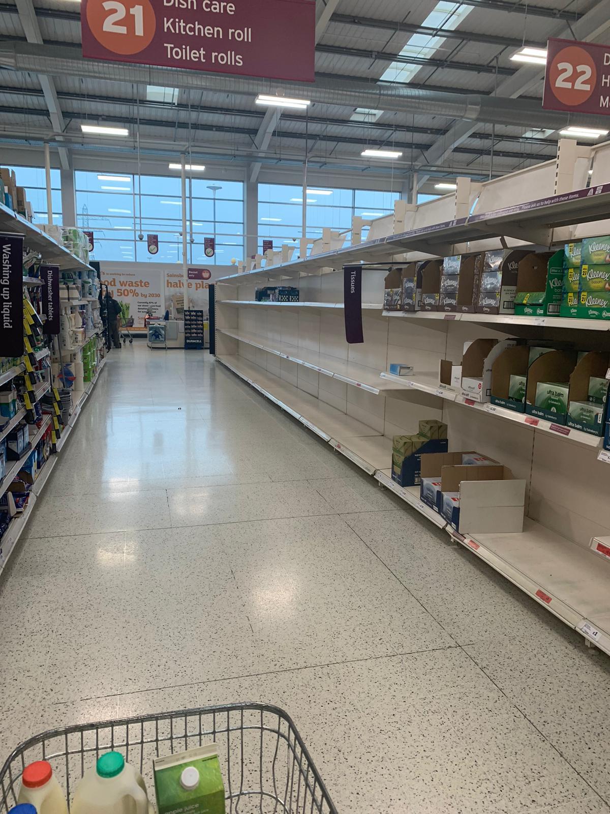 Empty Shelves Pandemic Ireland