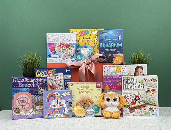 Arts and Crafts Girls Gifts Hamper Basket Age 8+ 