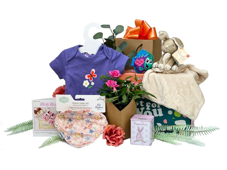Baby Girl Gifts With Flowers