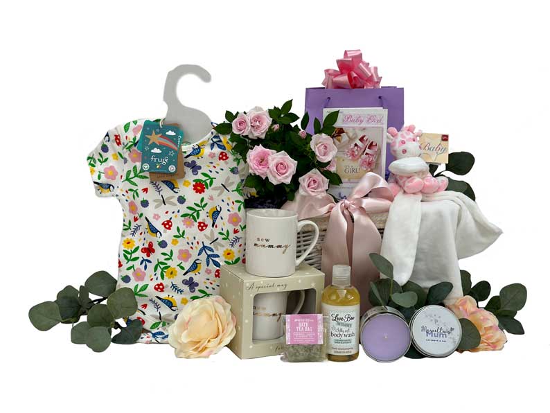 Blooming Mummy and Baby Girl Gift Basket