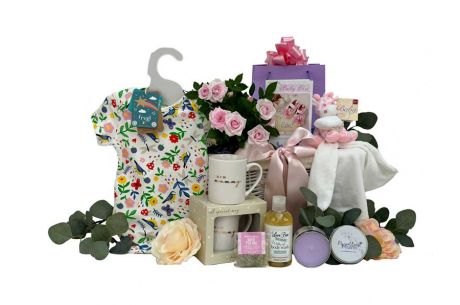 Blooming Mummy and Baby Girl Gift Basket