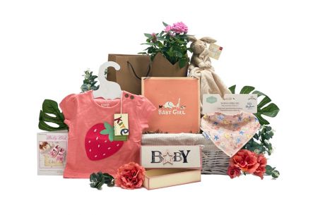 Flowers For Baby Gift Basket Girl 