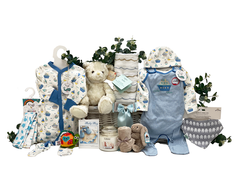 Extravagant Boys Baby Gifts Basket
