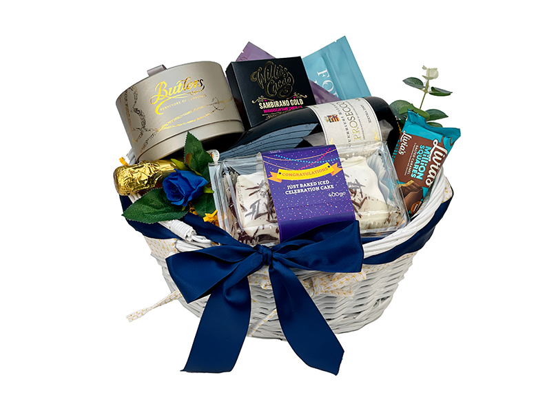 Friends Congratulations Gift Basket Presented