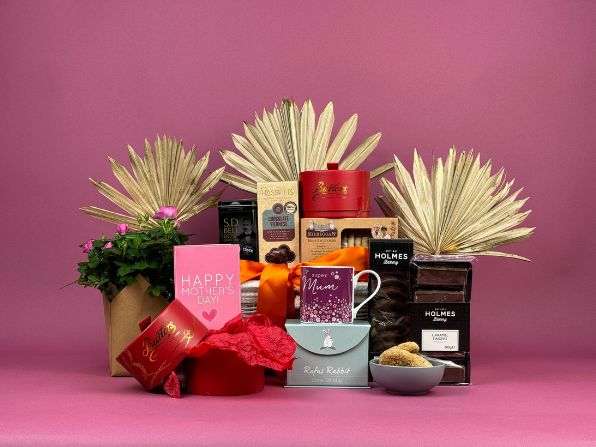 Mother's Day Flowers & Tea Gift Basket