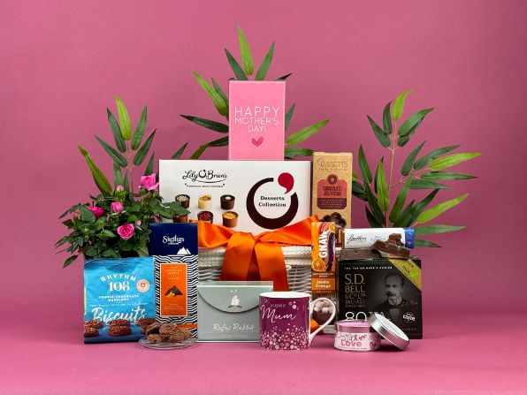 Mother's Day Flowers and Treats Gift Basket