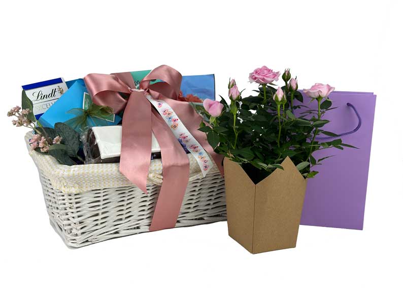 Mothers Day Flowers & Wine Delivered with Flowers