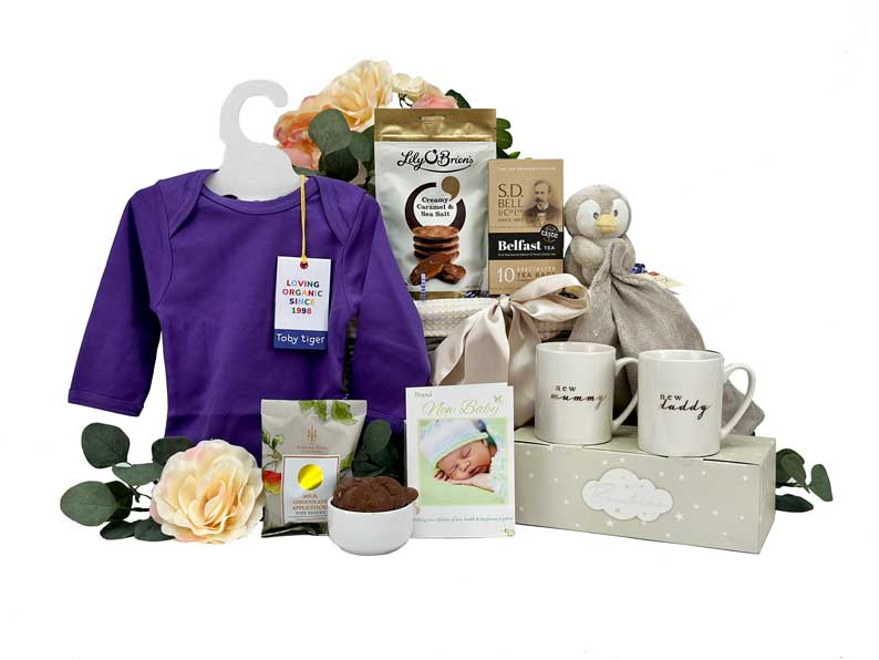 Mummy Daddy and Baby Girl Gift Basket