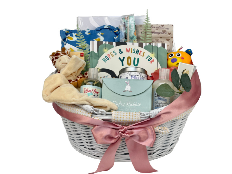 Mummy and Baby Shower Gifts Hamper Basket