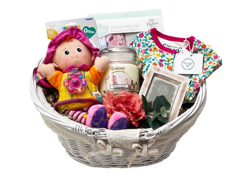New Arrival Baby Gift Basket Girl 