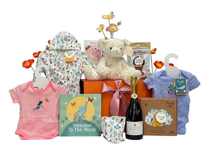 new baby girl celebration gift hamper