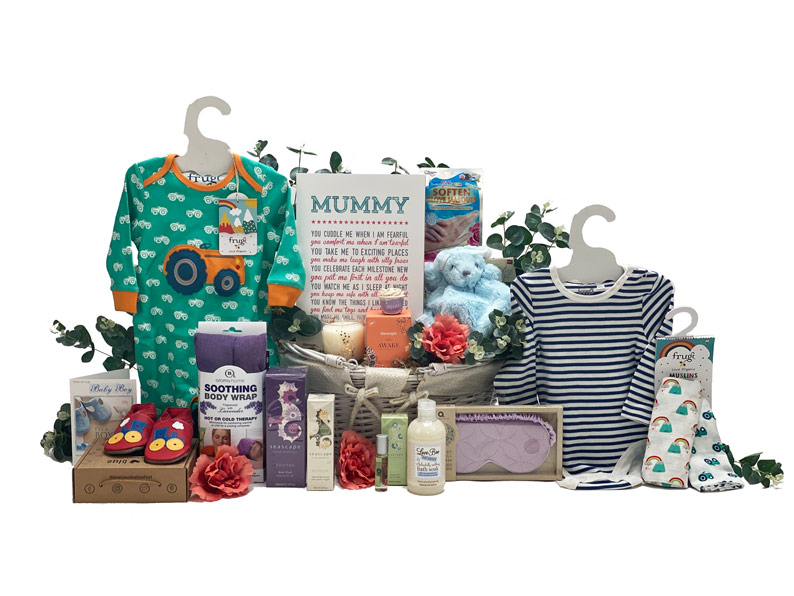 New Mum Gifts Luxury Beauty Basket Boy
