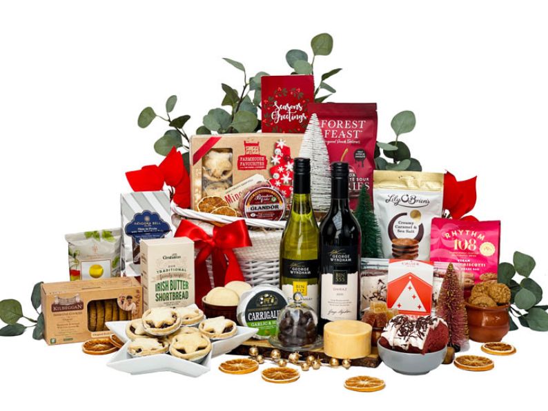 Snowy Christmas Afternoon Gift Basket