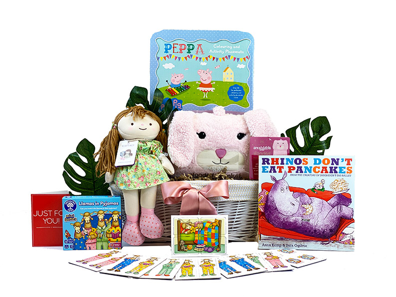 Snuggle Time Girl Gift Gift Basket Age 3-6 