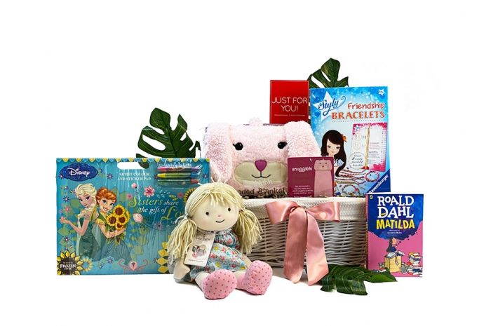 Snuggle Time Girl Gift Gift Basket Age 6-9