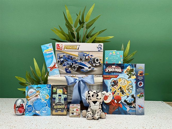 Toys for Boys Gifts Basket Age 6-8 Years