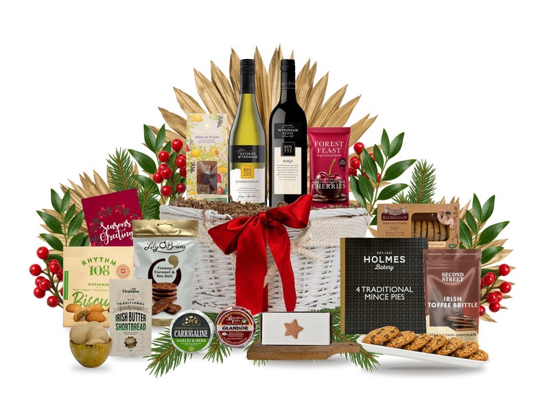 Snowy Christmas Afternoon Gift Basket