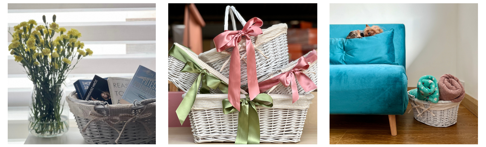 Repurposed Gift Baskets